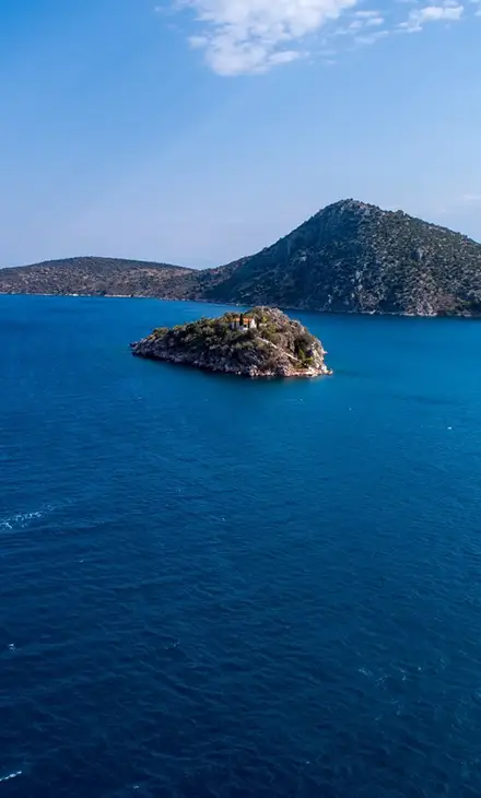 Sailing yacht in the Mediterranean with a group of friends on-board